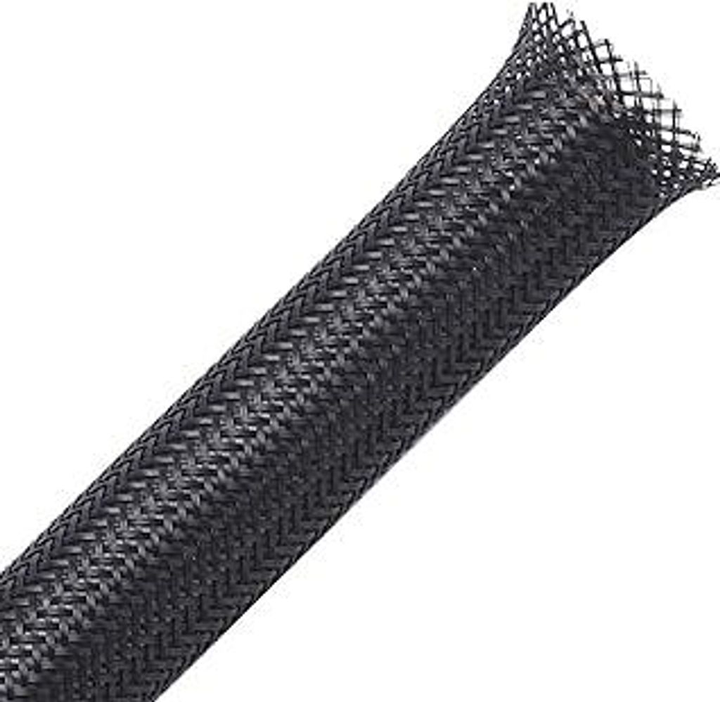 13mm-30m PET erweiterbar geflochten kabelschlauch kabelstrumpf kabelschutz kabelmantel-schwarz-Alex Tech Kabel Sleeve