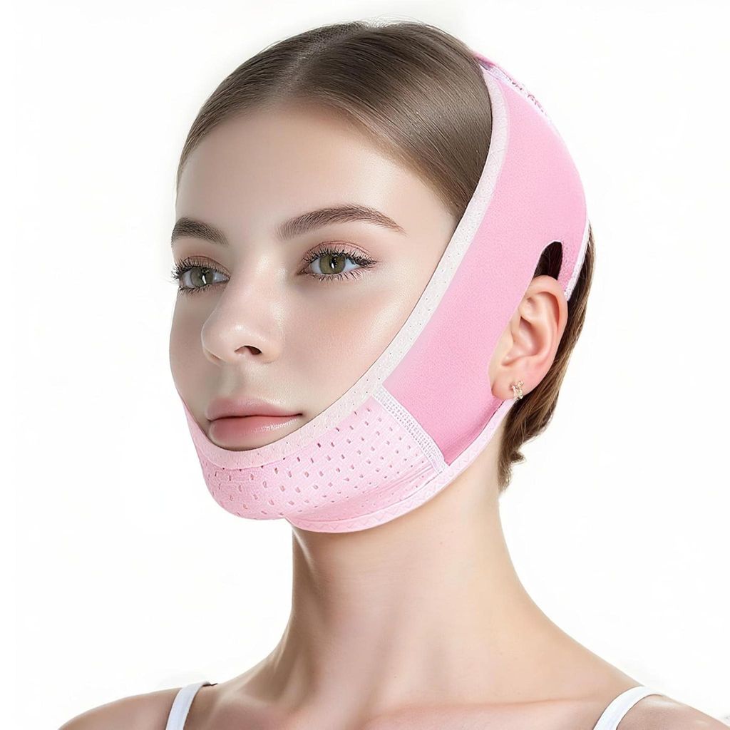 V Gesichtsmasken, Wiederverwendbare V-Linienmaske, Face-Lifting Maske, Doppelkinn Entferner Lifting-Maske, Chin Strap, face slimming band, fš¹r D...