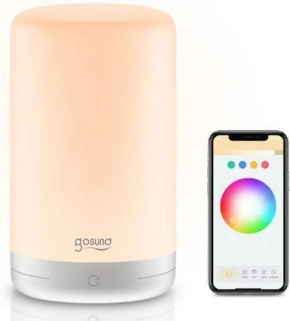 Lampe de Chevet WiFi RGBW 2A Idéale pour la Lecture et le Réveil Lumineux