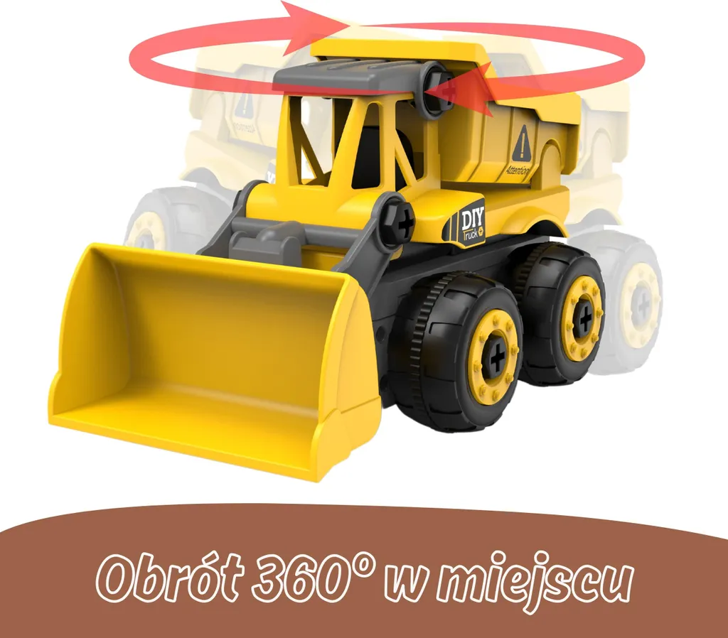 Voiture de chantier télécommandée WOOPIE DIY avec perceuse enfant - 3