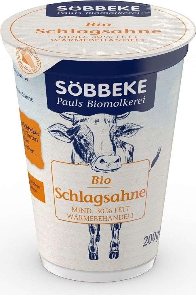 SÜSSE SAHNE (30 % FETT)  200 g – SOBBEKE Produktbild 