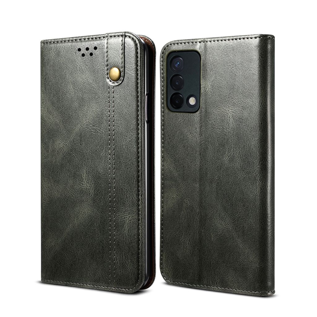 Pouzdro pro OPPO F19 / A74 4G, kožené flip pouzdro Obrázek produktu 