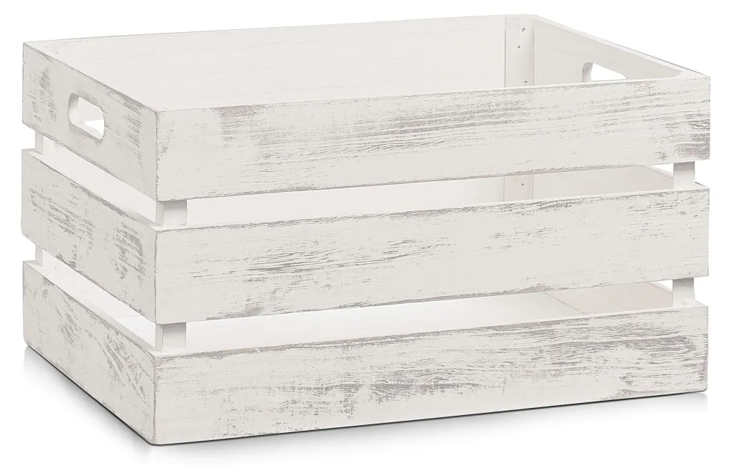Rangement bois blanc vintage 15132 idéal pour organiser votre bureau