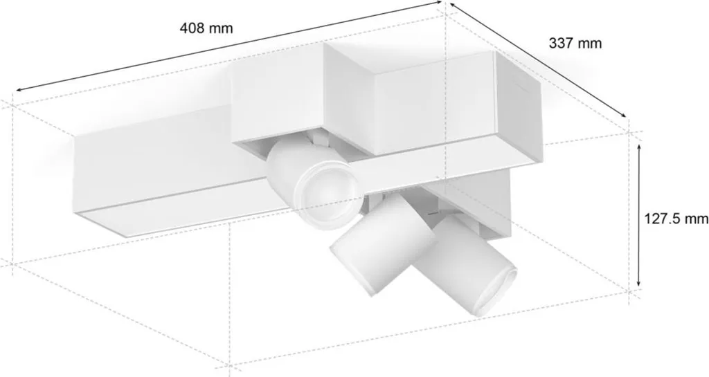 Éclairage de salon Philips Hue Centris 3 spots blanc V2 multi-couleur - 6