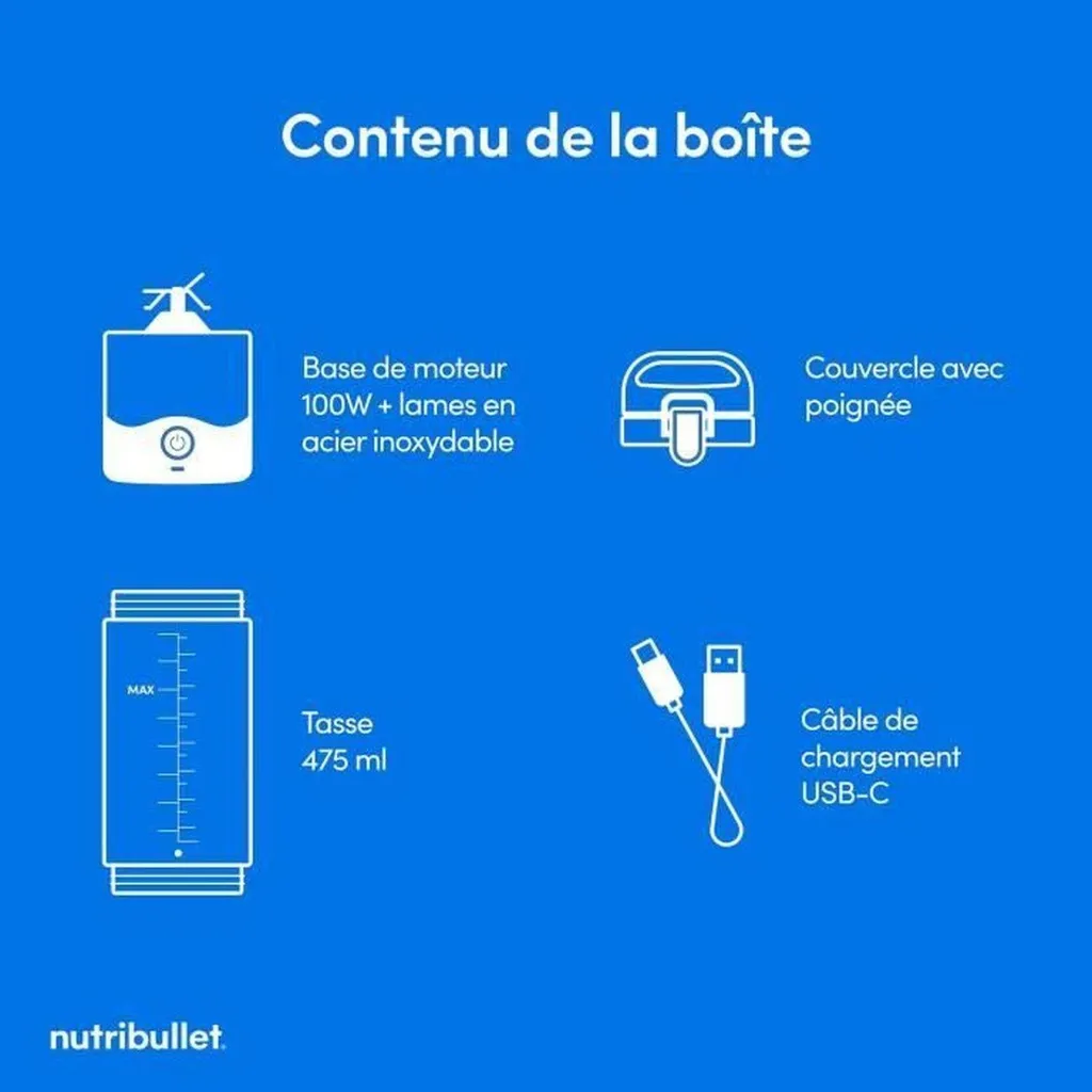 Frullatore Portatile NutriBullet NBP003BP Rosa: Smoothie Ovunque Vuoi - 3