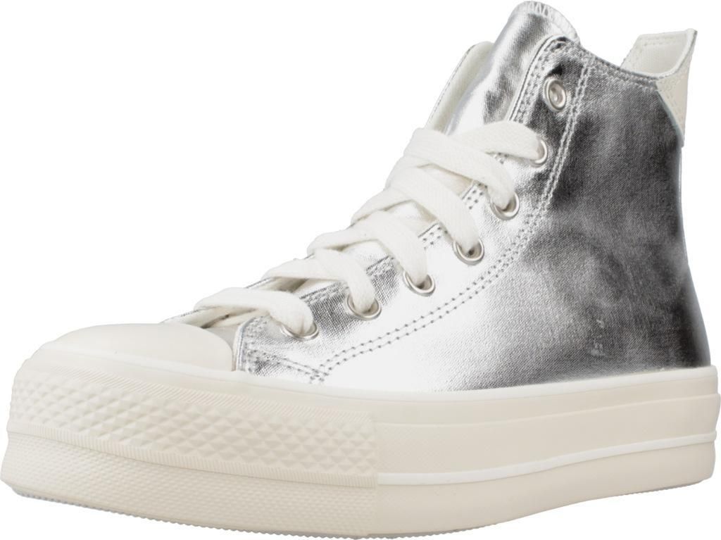 CONVERSE CHUCK TAYLOR ALL STAR LIFT PLATFORM METALLIC Silber