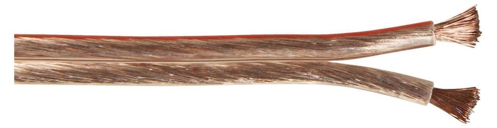 Goobay Lautsprecherkabel transparent CCA, 10 m Rolle, Produktbild 