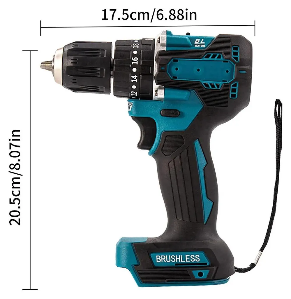 Perceuse-visseuse à percussion sans fil pour bricolage maison - 18V Kit - 11