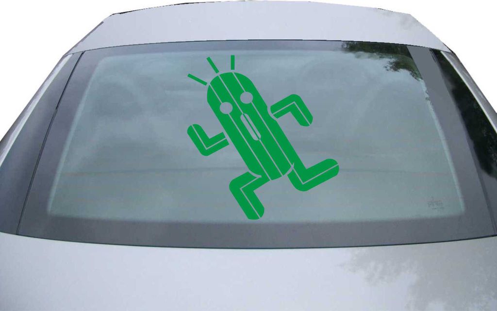 Indigos UG - Aufkleber Heckscheibe & Motorklappe DE2091 - grün - 600x553 mm - Zigtausend Stacheln - Auto Scheiben Fenster Heckklappe Tuning Racing...