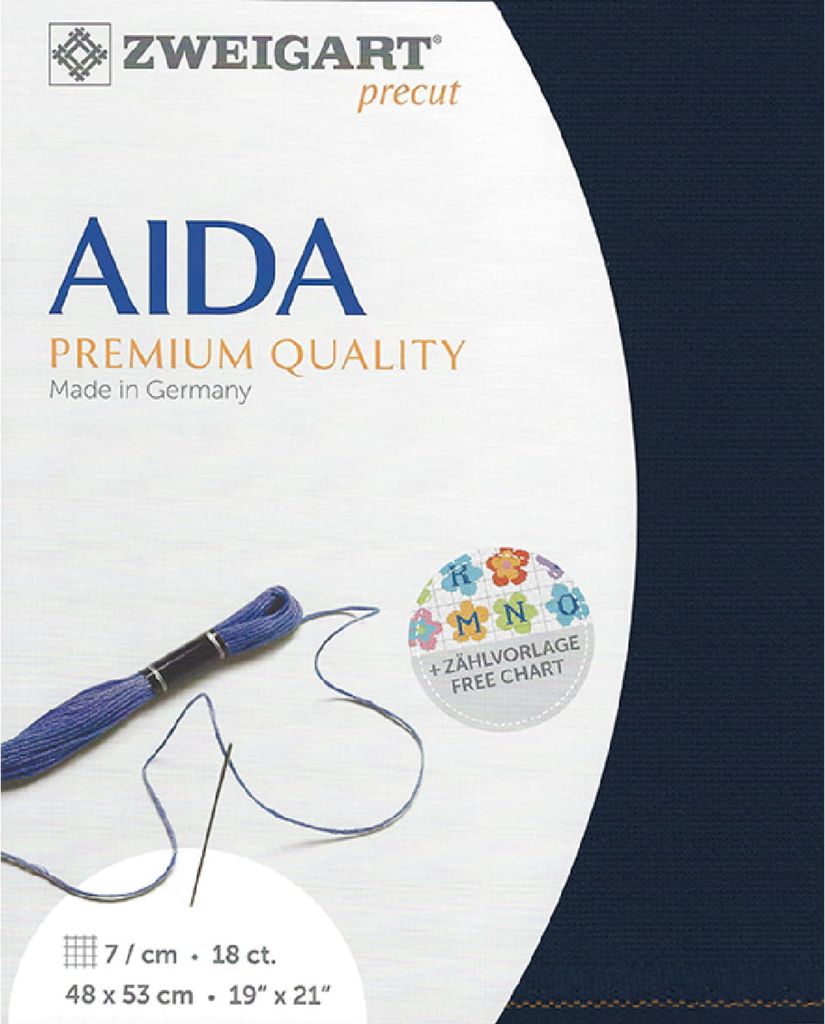Aida Zweigart, předstřihaná látka, 18 nití, vzor 3793, Obrázek produktu 