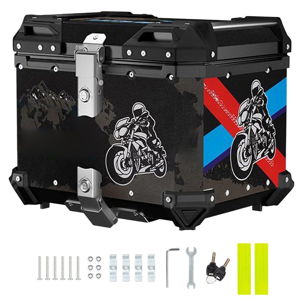 Top Case 65L Motorradkoffer aus Aluminiumlegierung, Produktbild 