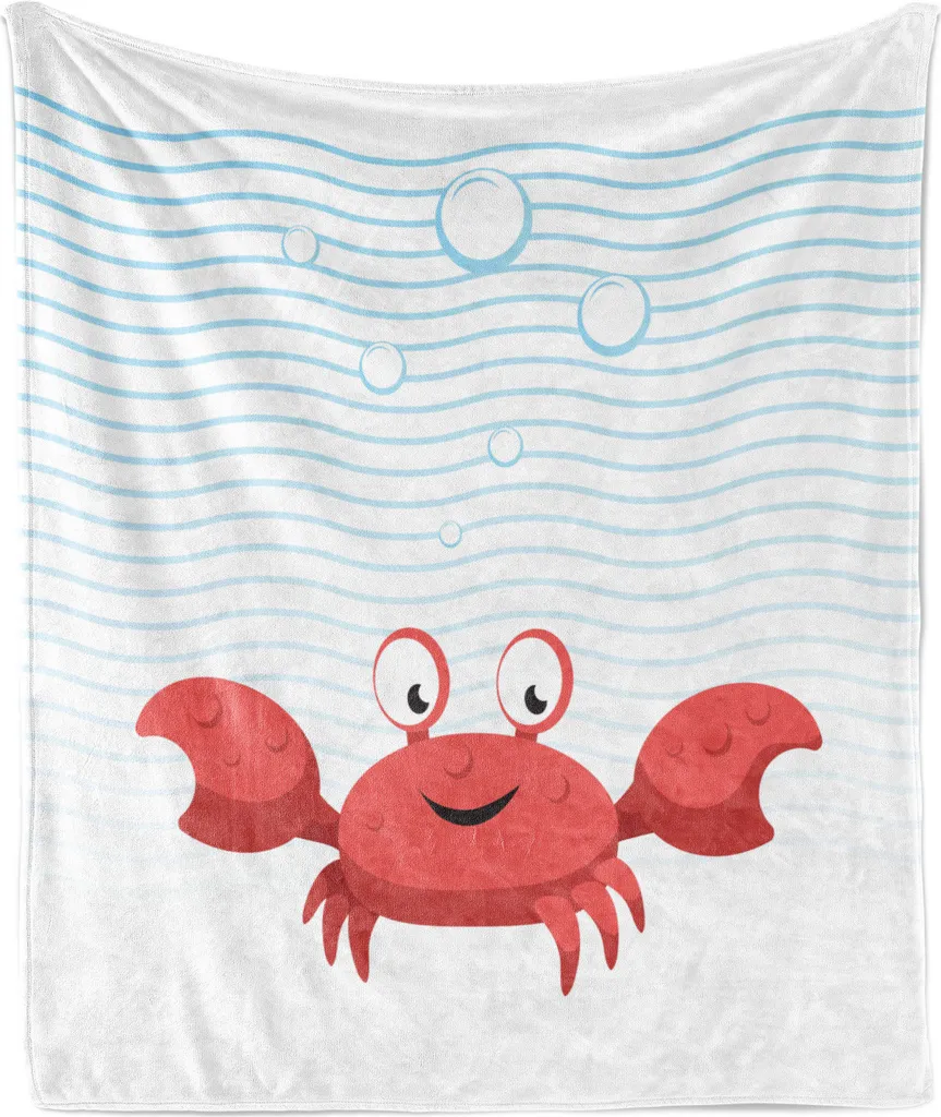 Plaid per Cani e Gatti ABAKUHAUS Granchio Flanella 125x175 Morbido