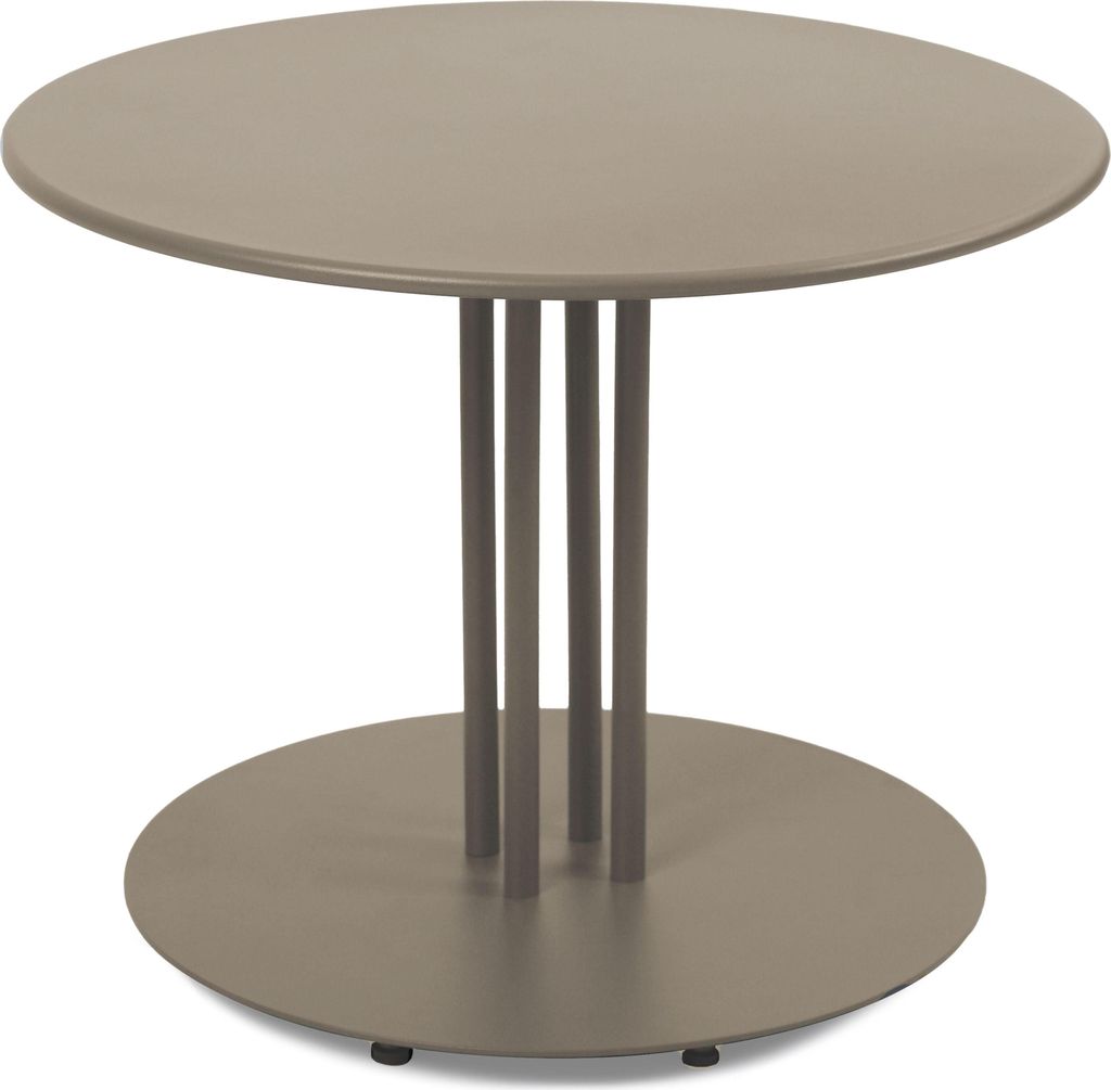 Taupefarbener Garten-Couchtisch 50 cm - Oviala Skiro