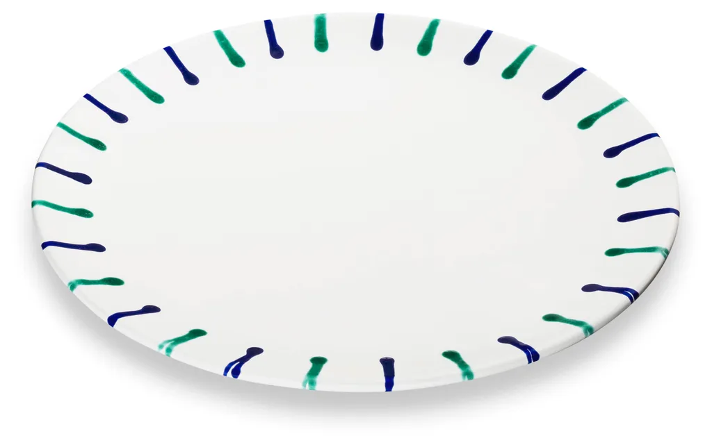 Grande Assiette Plate Traunsee Gmundner Keramik 28 cm Service de Table