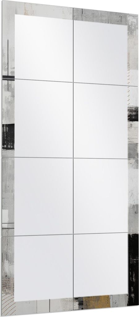 DEQORI Wandspiegel Puzzle 60x120 cm 'Schimmernde Ordnung' Spiegel Ganzkörperspiegel