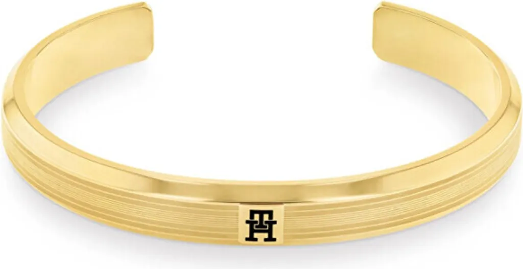 Bracciale da uomo in acciaio massiccio con motivo 2790572