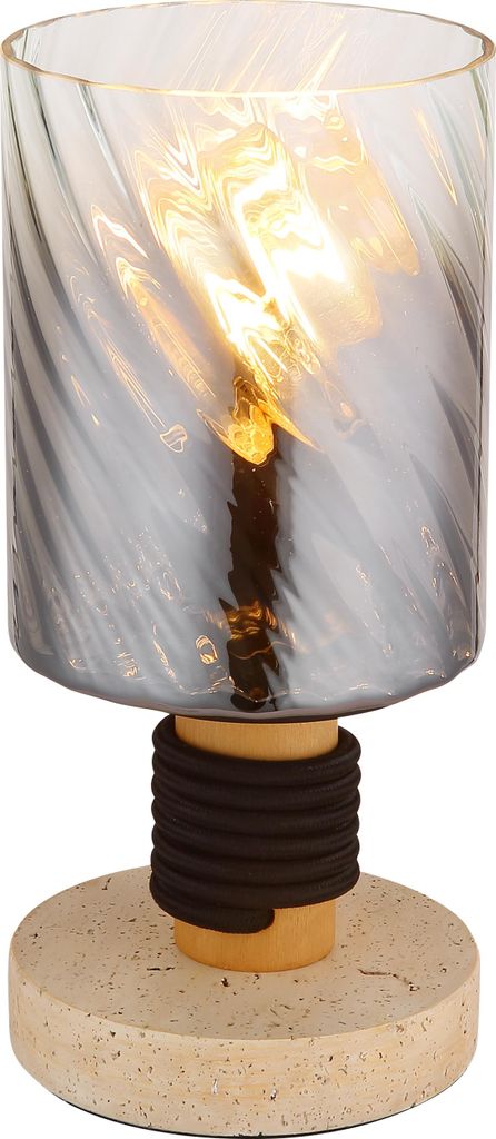 GLOBO 15777T, Holz, Glas, IP20, II, E27, 40 W, 230 V Produktbild 