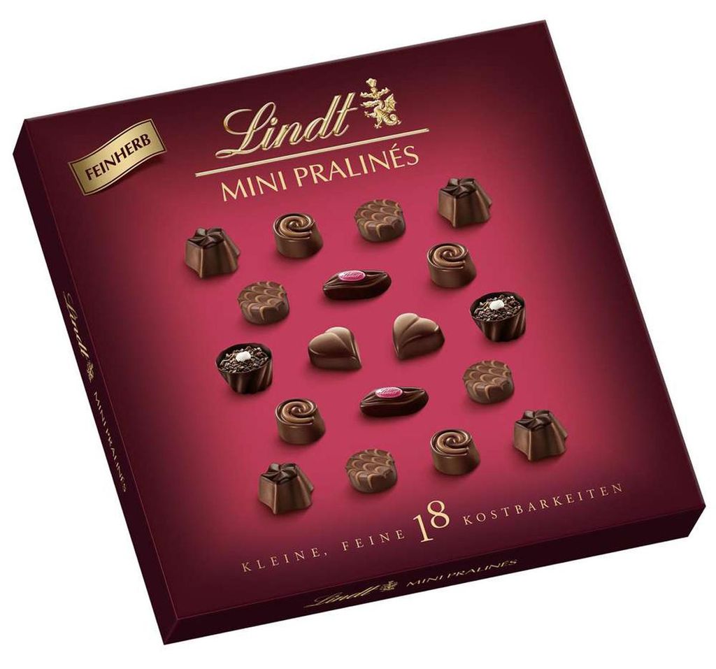 Lindt Mini Pralines feinherbe Schokolade Pralinenmischung Produktbild 