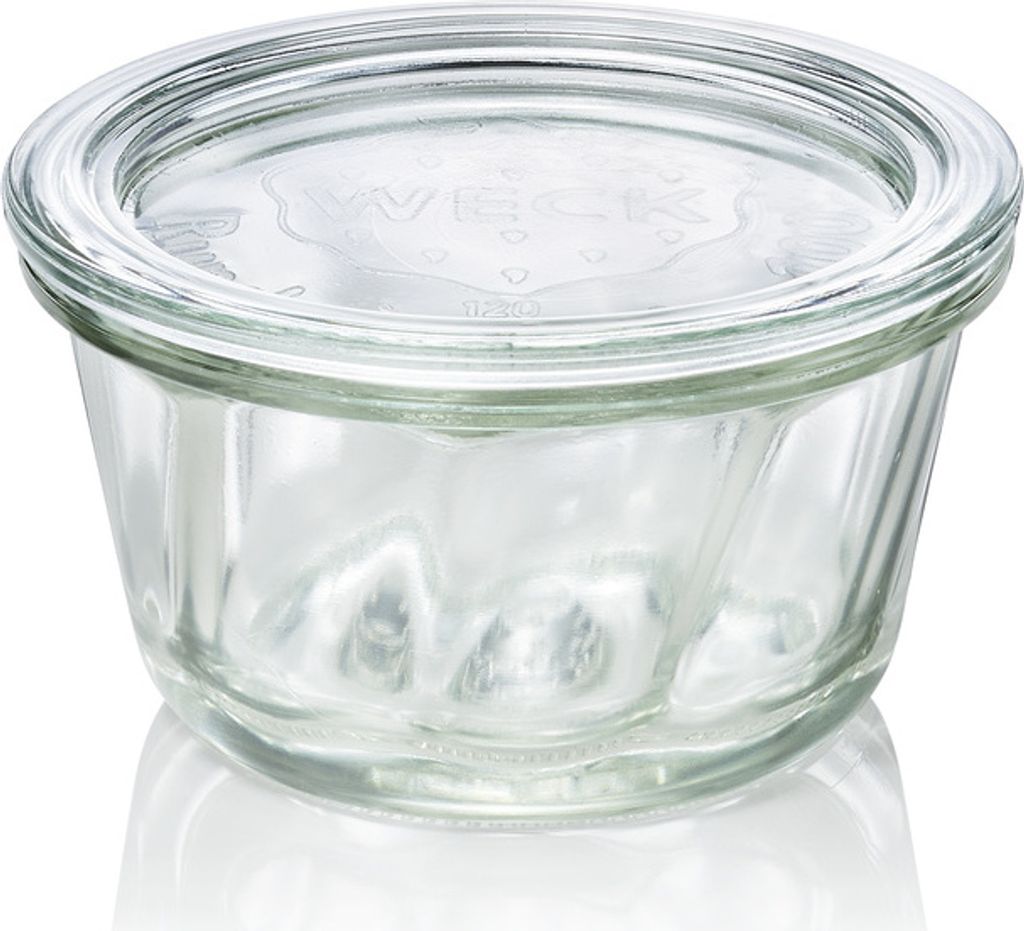 42x Weck Glas Gugelhupfglas mit Deckel Bundt cake 280 ml