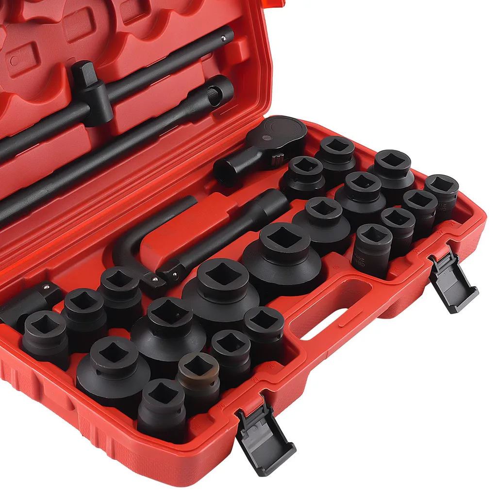 Kit douilles pour maintenance agricole et industrielle 3/4" 1" 21 à 65 mm - 5