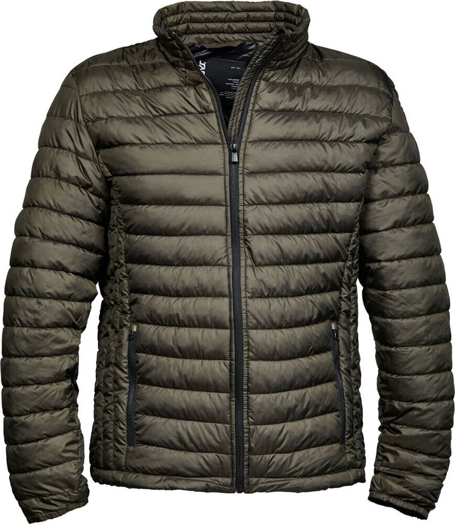 Tee Jays Herren Zepelin Steppjacke BC3334 (S) (Dunkel-Olive)