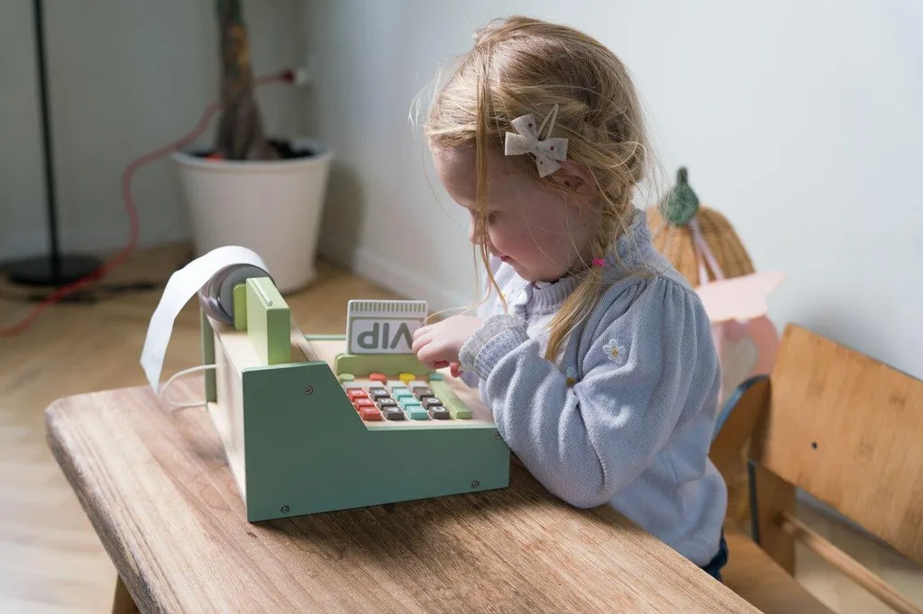 Caisse enregistreuse avec accessoires Dantoy - Jeu d'imitation durable - 3