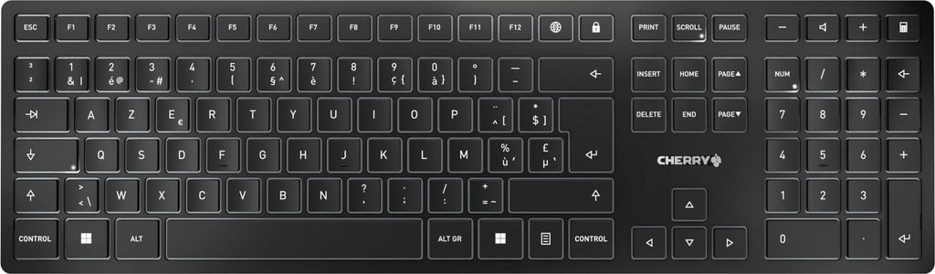 Cherry KW 9100 SLIM BE Keyboard wireless Black