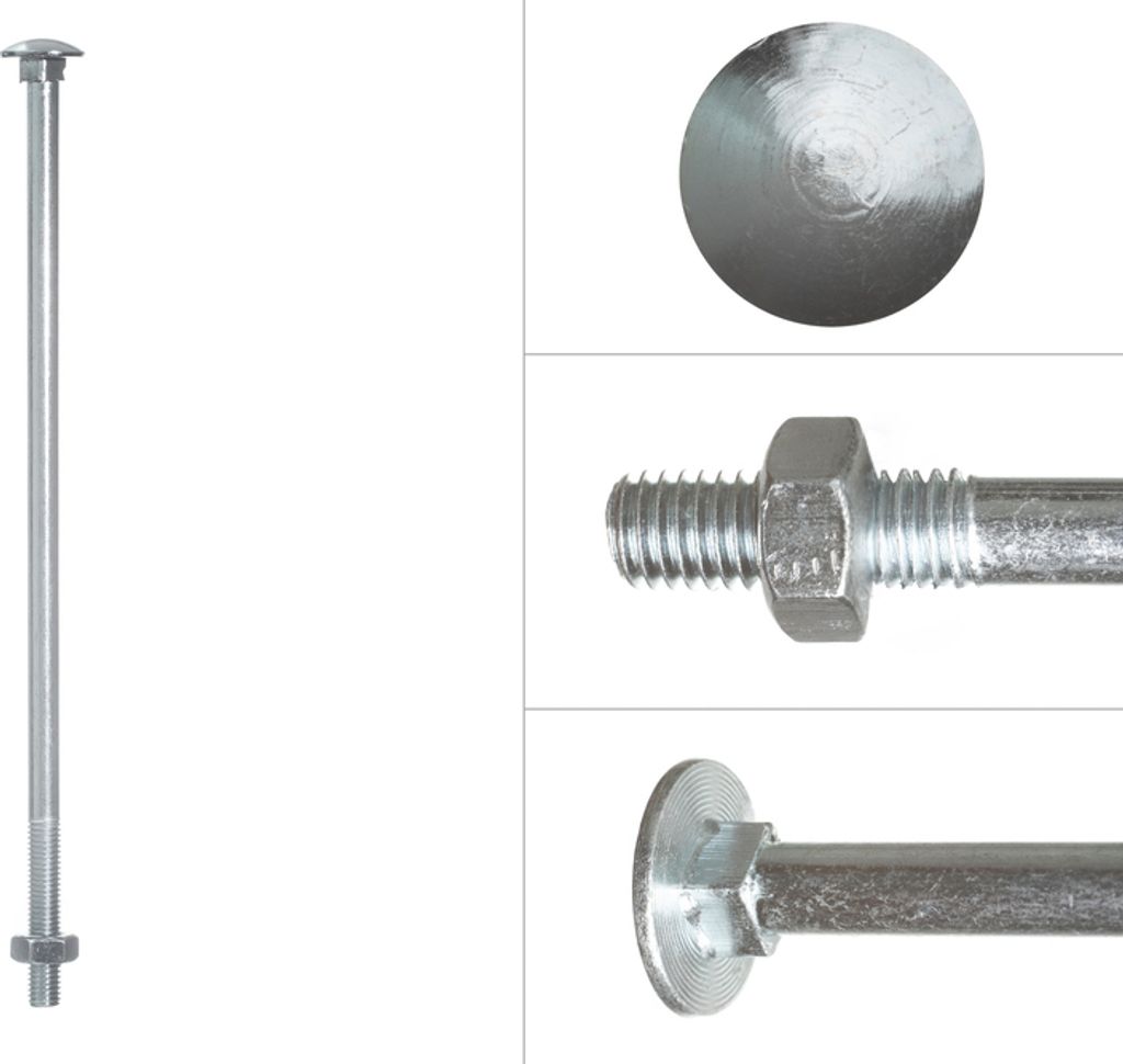 Schlossschrauben Verzinkt M10 x 280 mm - 25 Stück