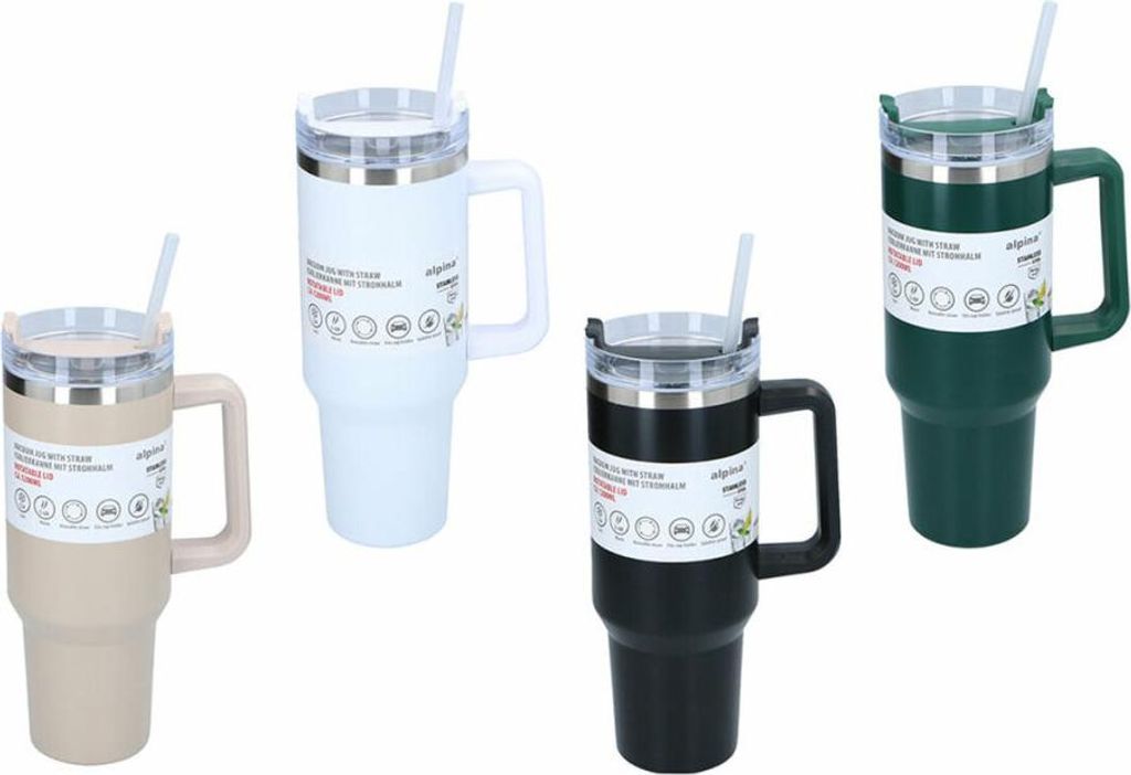 Thermobecher mit Deckel Alpina Bunt 1,2 L