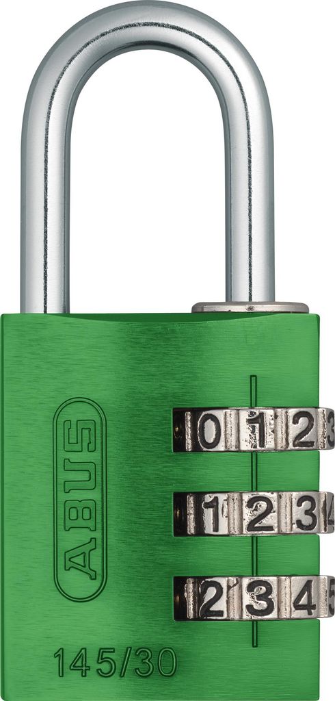 ABUS Zahlenschloss 145/30 in grün Produktbild 