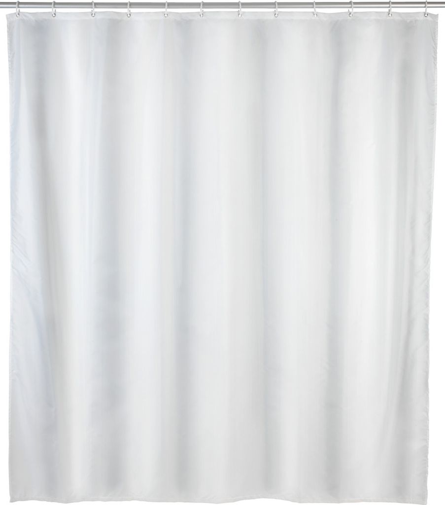 WENKO Dusch Vorhang Badewannen inkl. Ringe 240x180 cm Uni Produktbild 