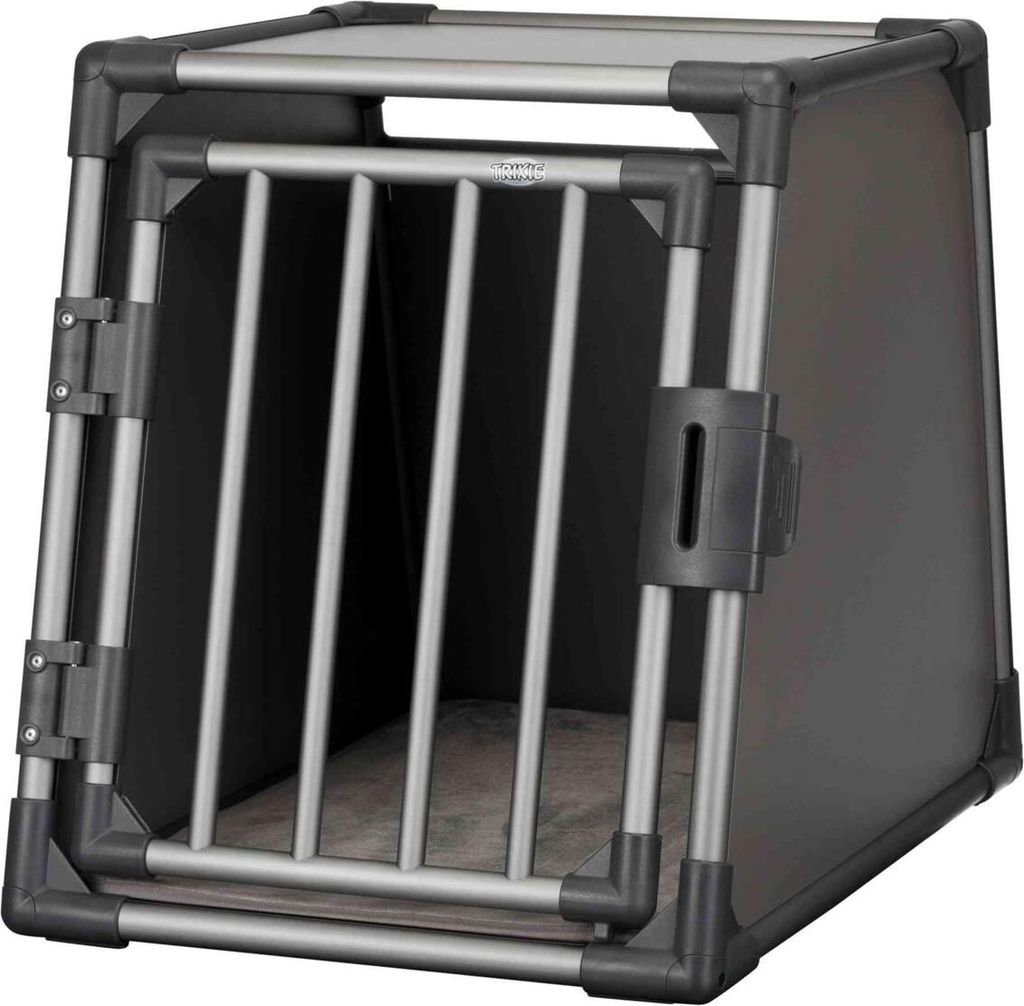 TRIXIE Transportbox, Aluminium - grafit - 55 × 61 × 74 cm Produktbild 