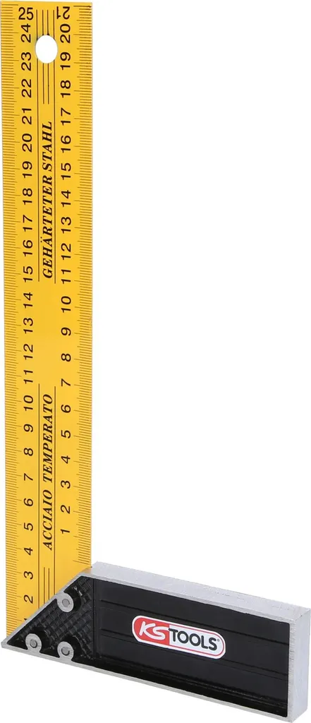KS Tools 300.0220 Équerre de menuisier en acier galvanisé de 200 mm