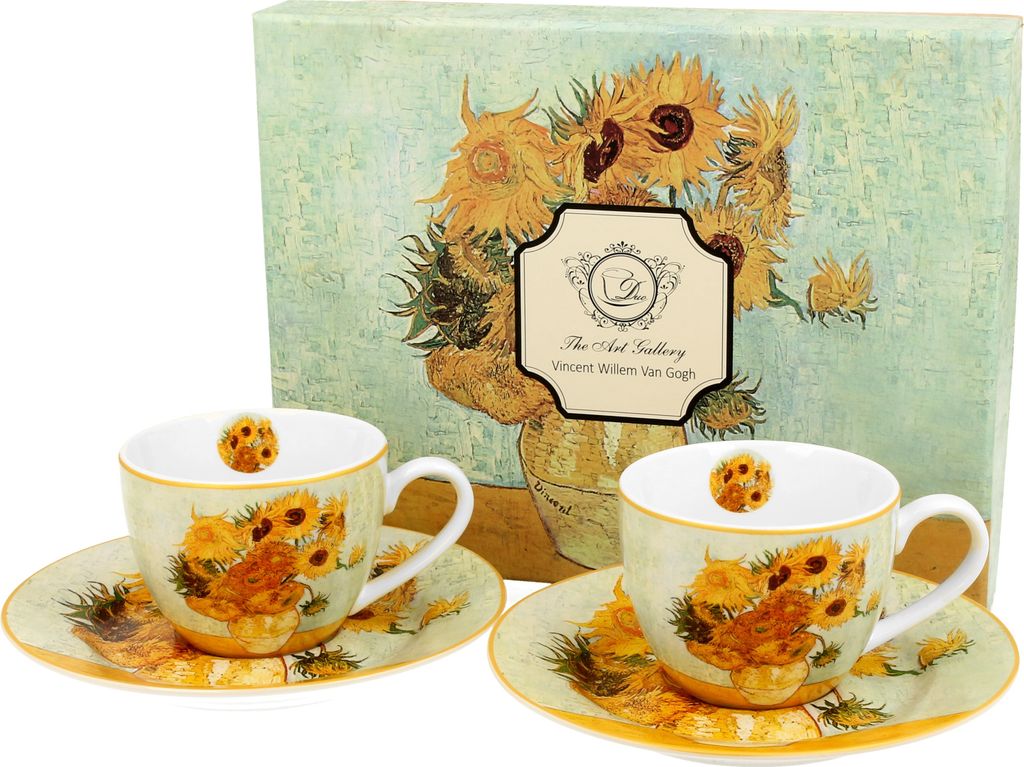 Set de 2 tasses à espresso Van Gogh Sunflowers 90 ml Image du produit 