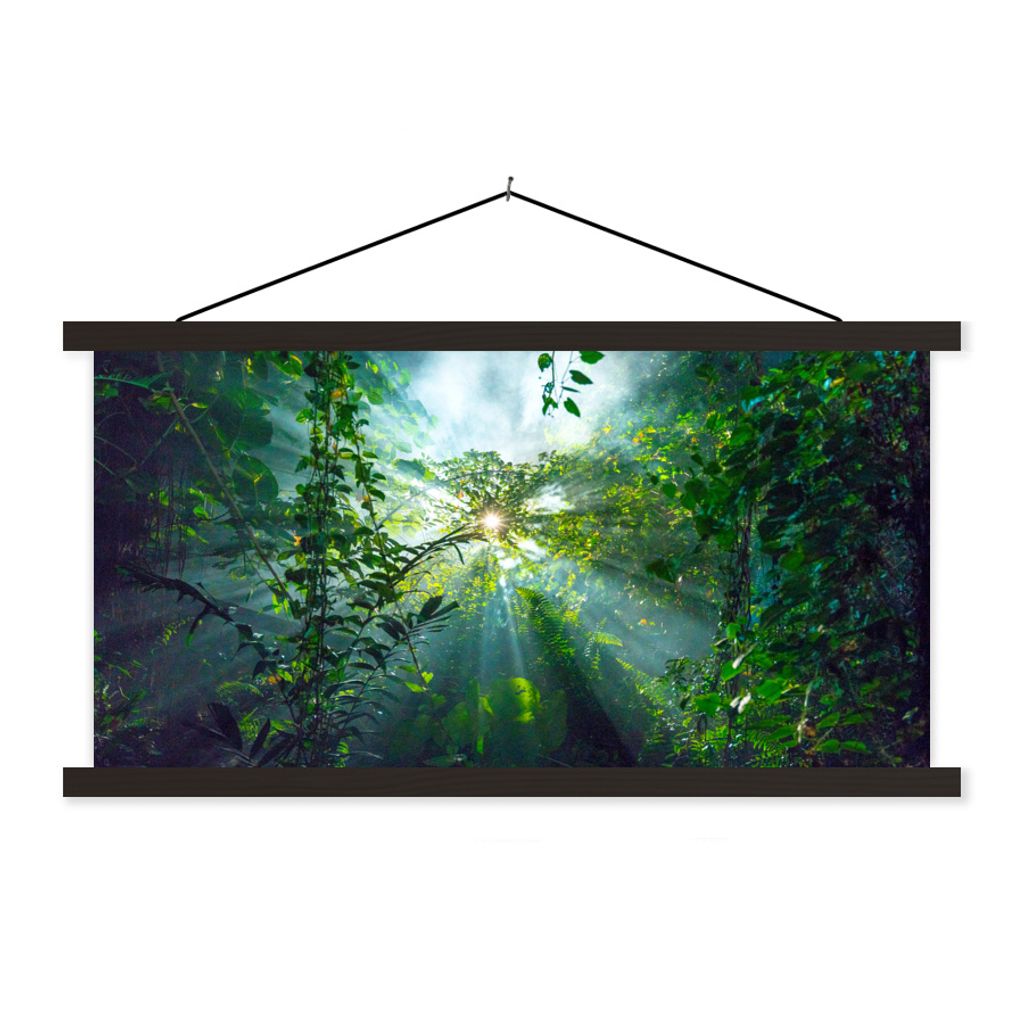 MuchoWow Textilposter Kuala Lumpur, Malaysia 90x45 cm mit schwarzem Rahmen - Klemmleisten