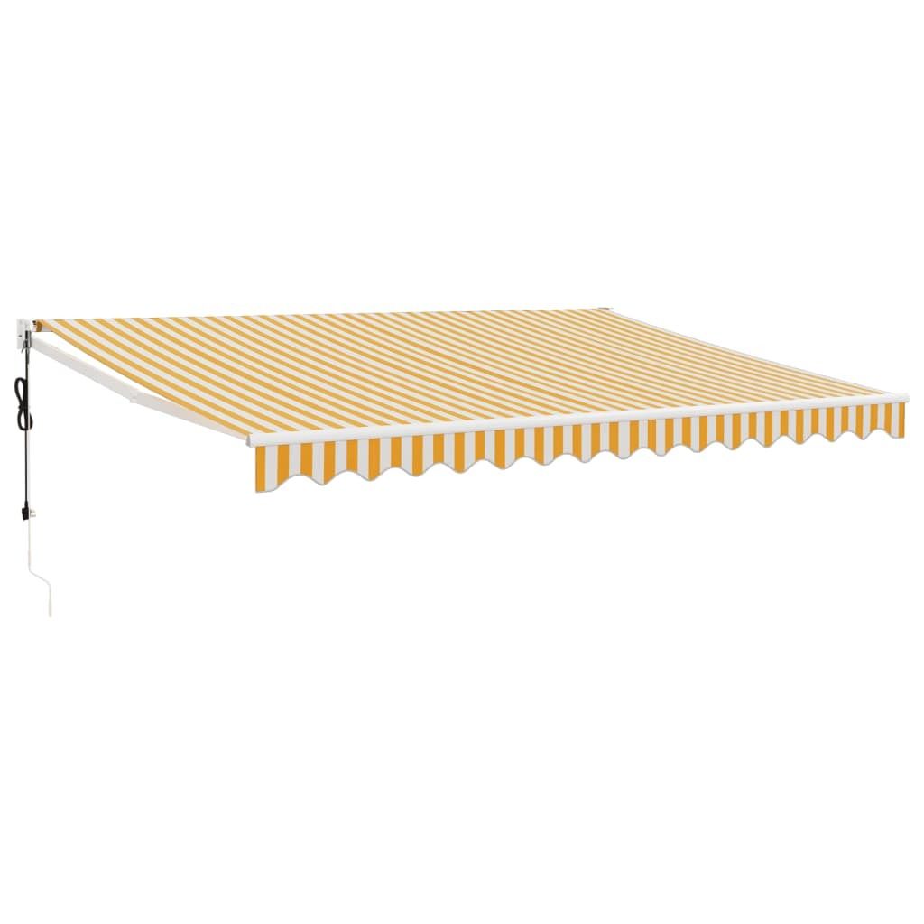 vidaXL Tenda da sole elettrica con manovella Giallo e Immagine del prodotto 