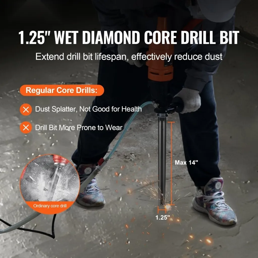 Couronne diamantée 32mm soudée au laser pour béton robuste - 2