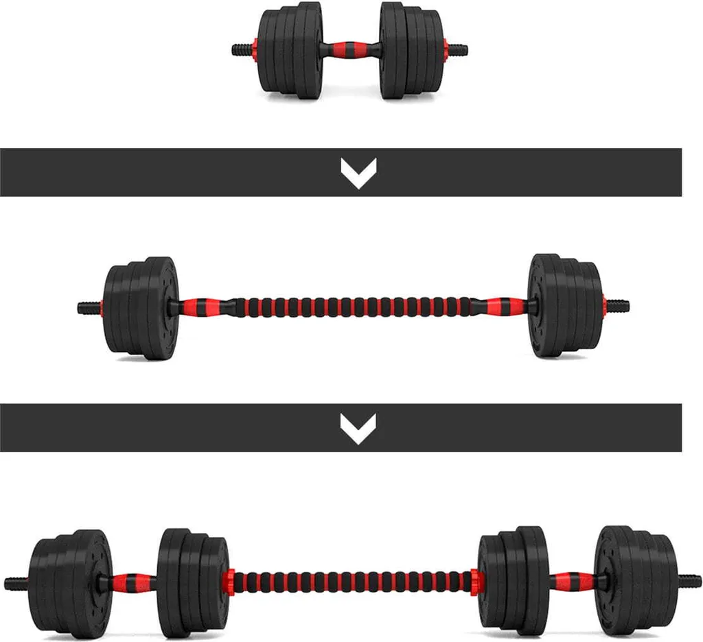 Haltères Composites 20 kg HMS SGP20 - Kit Musculation Complet Maison - 8
