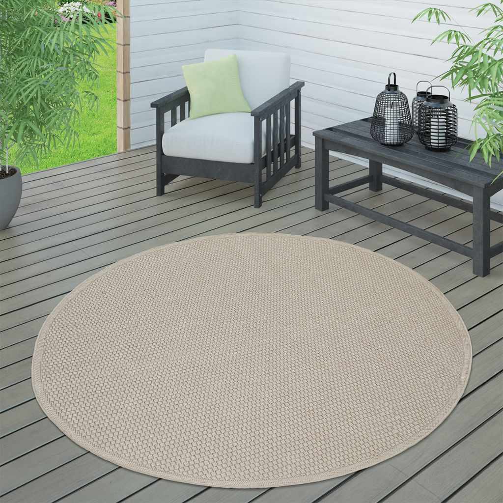Outdoor Teppich wetterfest Garten & Terrasse flachgewebt Produktbild 