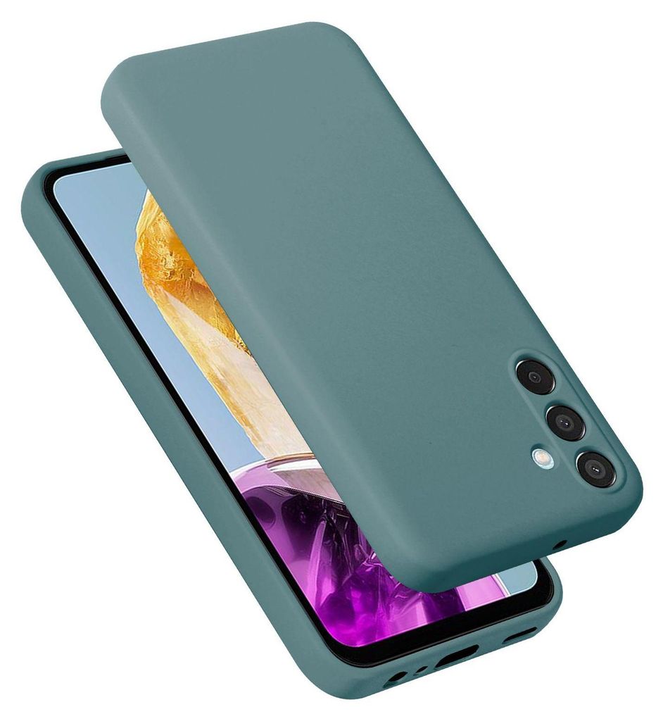 Cadorabo Hülle für Samsung Galaxy M15 Hülle Silikon Handyhülle Case aus flüssigem Silikon, Kratzfeste und stoßfeste Schutzhülle für Samsung...