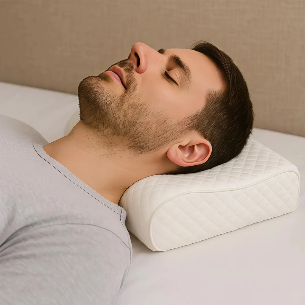Coussin Cervical Ergonomique et Fraîcheur Active pour un Sommeil Profond - 19
