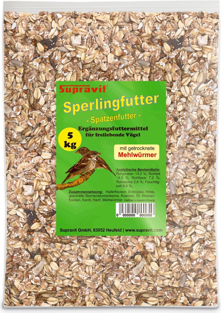 Supravit Spatzenfutter und Sperlingsfutter 2,5kg | Produktbild 
