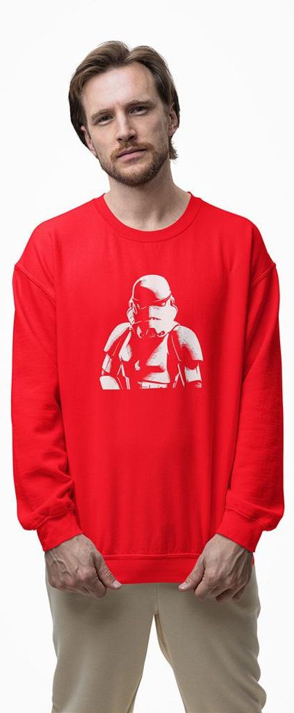 D&B Design Uni Pullover SWMO00111 Star Wars Rot-Größe L