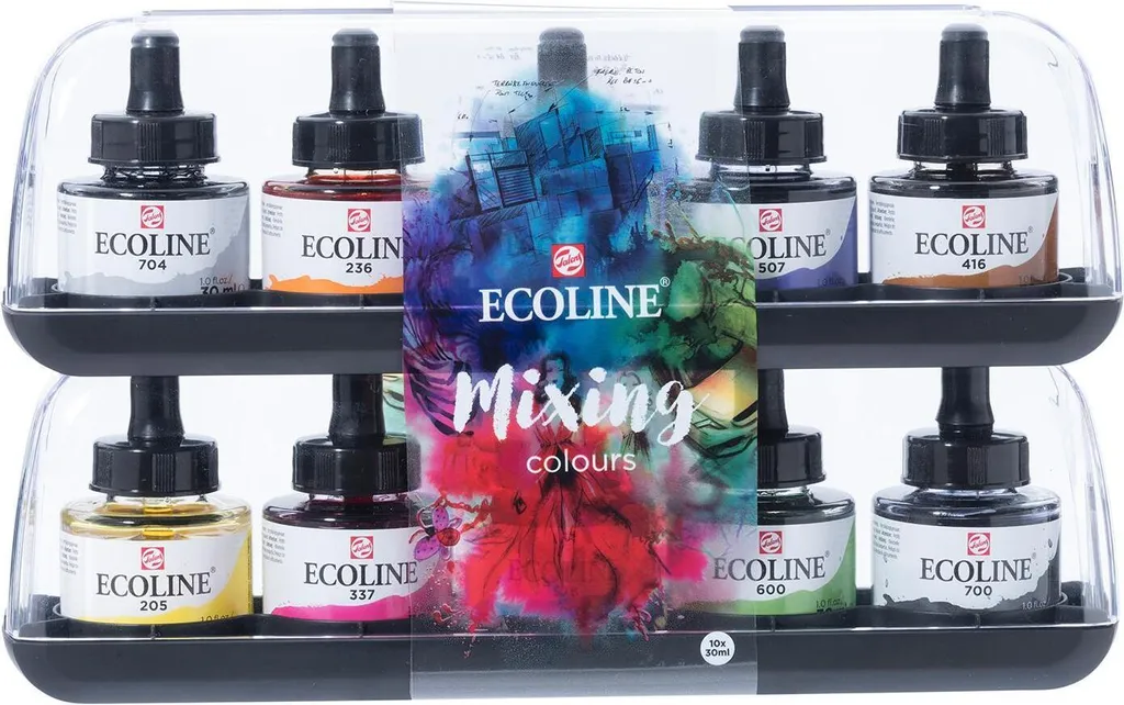 Finis les mélanges ternes avec l'Aquarelle Liquide Ecoline - Set 10 Couleurs
