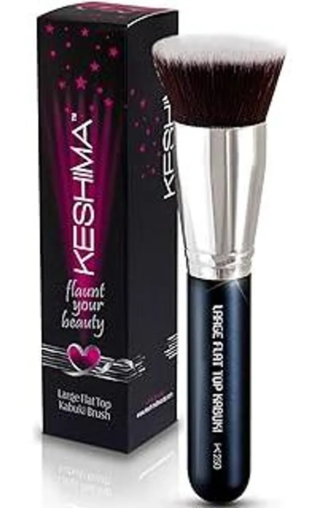 Keshima Pennello Kabuki Fondotinta Punta Piatta - Makeup Premium