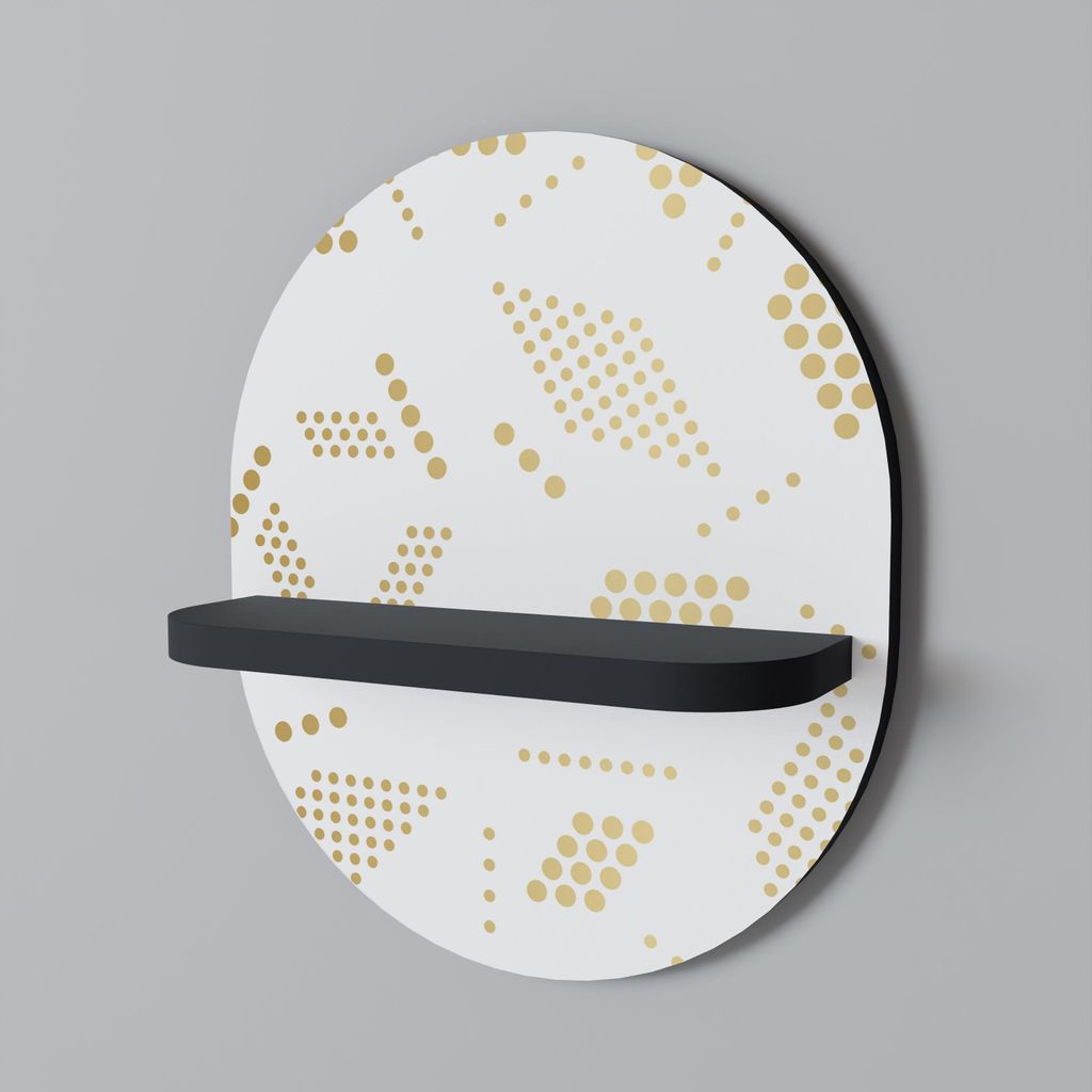 SPOTTED DAZE Ovales Regal Schwarz