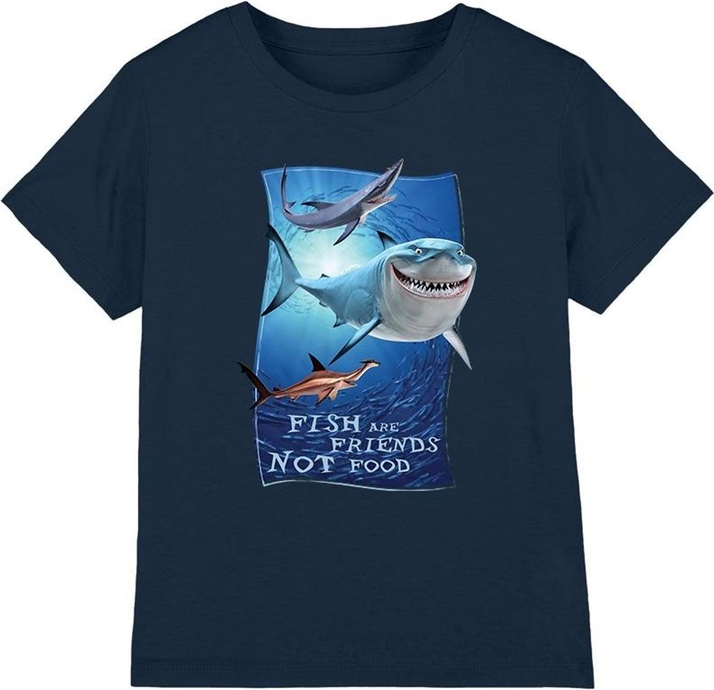Finding Nemo - "Fish Are Friends" T-Shirt für Kinder TV3622 (104) (Marineblau)