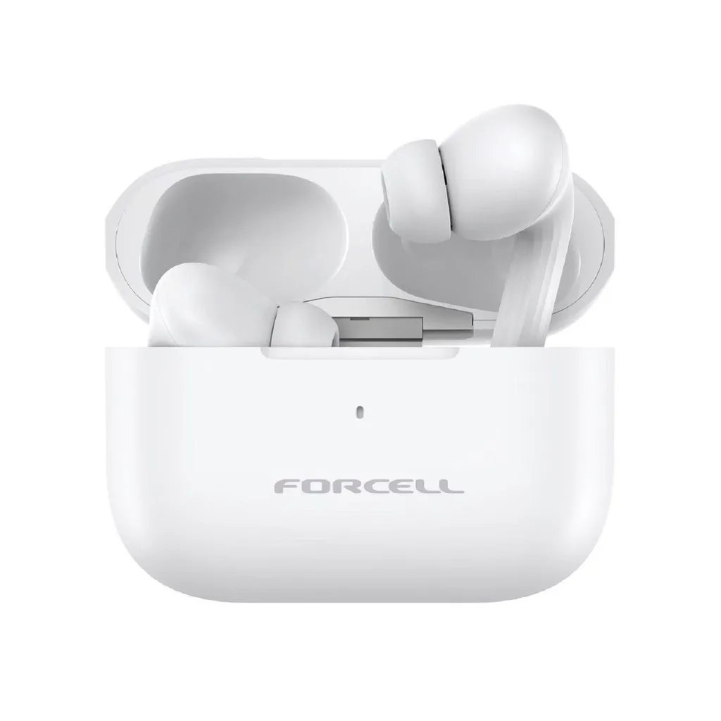 Auricolari Forcell Bluetooth Bianco: Design Minimal e Riduzione Rumore