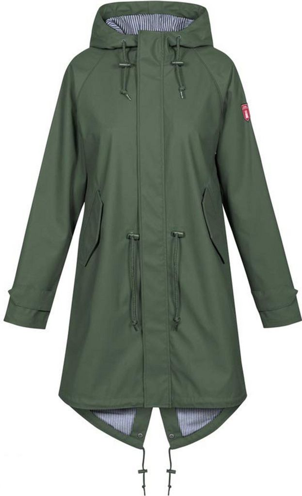 Derbe derbe Damen Regenmantel Travel Friese Fisher Striped Friesennerz Damen Regenjacke uni 2310-72-00331