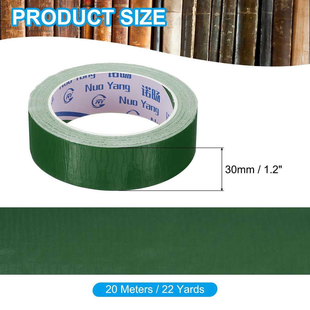 Gewebeband, 30 mm x 20 m Gewebeklebeband, Panzertape Wasserfest, Reparaturband, Panzerband, Grš¹n Buchbindungsband, Selbstklebend zur Reparatur, ...